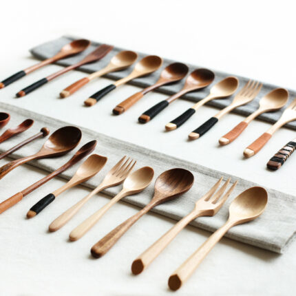Ustensile de cuisine en bambou de style oriental
