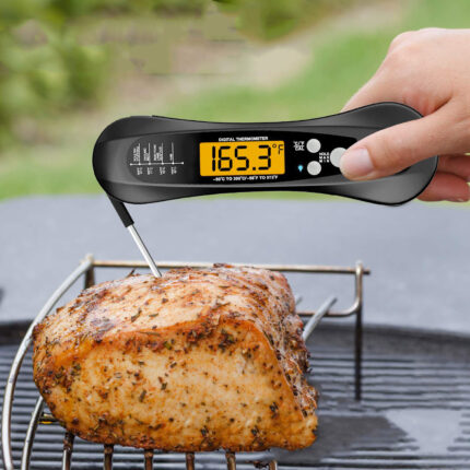 Thermomètre de four électronique pliable étanche pour cuisines