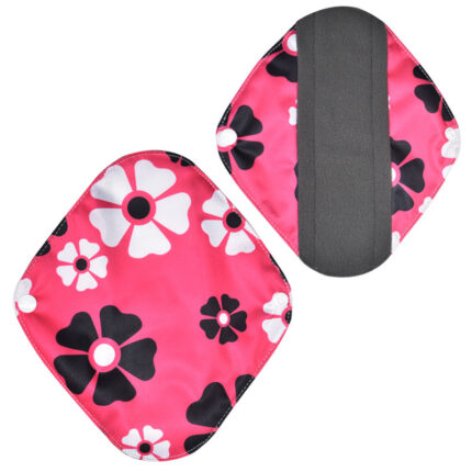Serviette hygiénique lavable au charbon de bambou