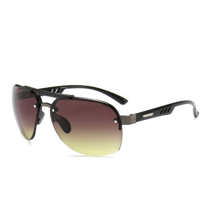 Lunettes de soleil en métal pour cycliste