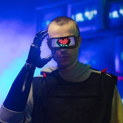 Lunettes lumineuses multicolores