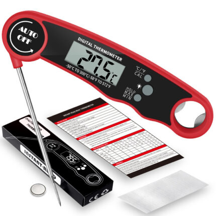 Thermomètre alimentaire pliable. Thermomètre électronique pour grillades