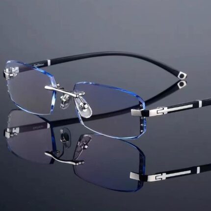Lunettes de lecture sans monture en diamant