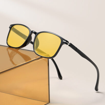 Lunettes ultralégères Tr90 à vision nocturne et anti-lumière bleue pour hommes et femmes