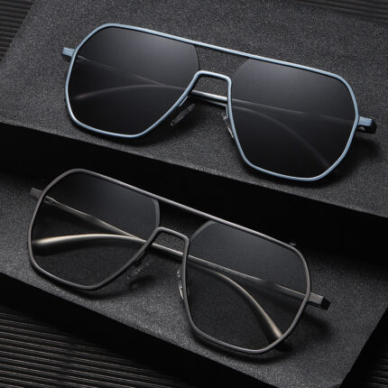Lunettes en aluminium et magnésium à couleur changeante